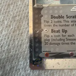 2003 Pokemon EX Ruby & Sapphire Sneasel Holo #103/109 NM/LP - Image 5