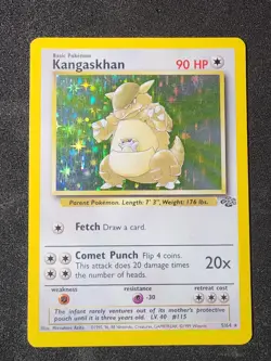 Pokemon TCG Kangaskhan Jungle 5/64 Holo Unlimited Holo Rare - Image 1
