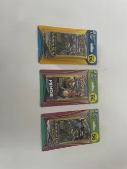 Pokemon Mini Packs (3x) Blister Unbroken Bonds Unified Minds read dec - Image 1