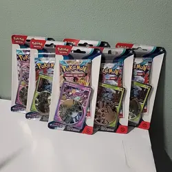 Lot of 6 Pokemon TCG: Scarlet & Violet - Paradox Rift - Checklane Blister Packs - Image 1