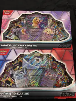 Pokemon Mimikyu ex & Alcremie ex collection Lugia Latias ex premium collection - Image 1