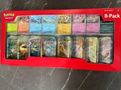 Pokemon TCG Prismatic Evolutions Mini Tin Costco Bundle X8 Tins Brand New ✅ - Image 1
