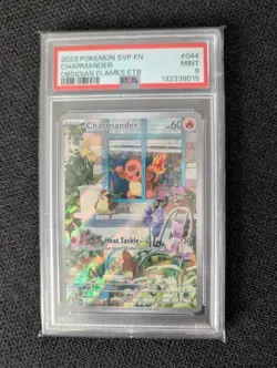 2023 POKEMON SVP EN-SV BLACK STAR PROMO #044 CHARMANDER PSA 9 - Image 1
