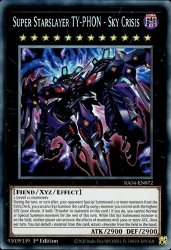 Super Starslayer TY-PHON - Sky Crisis - Collector's Rare RA04-EN072 NM YuGiOh - Image 1