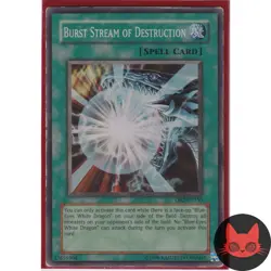 Yugioh Burst Stream of Destruction DR2-EN150 Super Rare LP - Image 1
