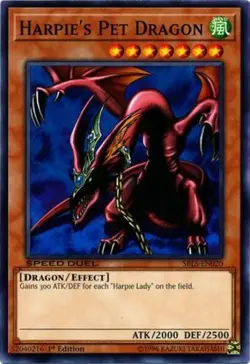 YUGIOH - Harpie's Pet Dragon - SBLS-EN020 - Common - 1st Edition - NM - FLAT RAT - Image 1