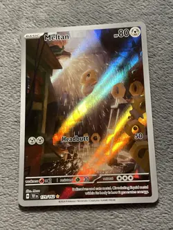 Meltan 179/162 Illustration Rare Pokemon Card Temporal Forces Full Art Holo 2024 - Image 2