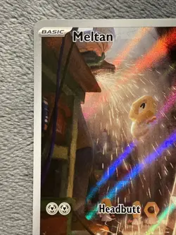 Meltan 179/162 Illustration Rare Pokemon Card Temporal Forces Full Art Holo 2024 - Image 4