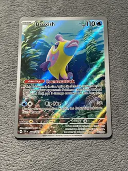 Bruxish 200/191 Illustration Rare Full Art Holo Pokemon Card NM Surging Sparks - Image 1