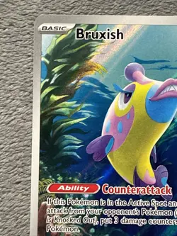 Bruxish 200/191 Illustration Rare Full Art Holo Pokemon Card NM Surging Sparks - Image 3
