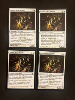 Leonin Relic-Warder x4 [Mirrodin Besieged] Magic MTG Cards LP - Image 1