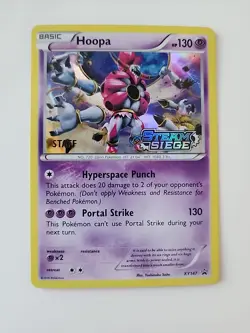 Hoopa - XY147 - Steam Siege Stamped - Holo - Black Star Promo - Pokemon card - Image 1