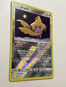 2019 Sun & Moon - Team Up Jirachi #99 Reverse Holo Rare Pokemon Card LP - Image 2