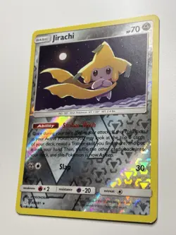 2019 Sun & Moon - Team Up Jirachi #99 Reverse Holo Rare Pokemon Card LP - Image 3