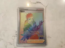 Pokemon TCG Spark Rainbow Rare Holo Trainer Card Pokemon Go 085/078 - Image 1