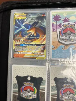 2005-2019 Pokemon World Championship Cards Lot With Pikachu Binder - Most LP-MP - Image 1