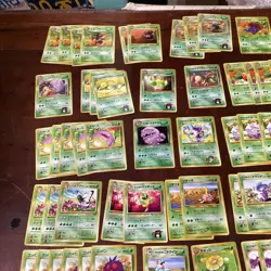 Lot Of 231 Pokemon Japanese Pocket Monsters ‘Grass’ Trading Cards - Image 3