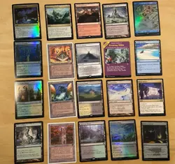 Magic The Gathering Lot Of 20 NM LAND Cards Including RARES - Image 1