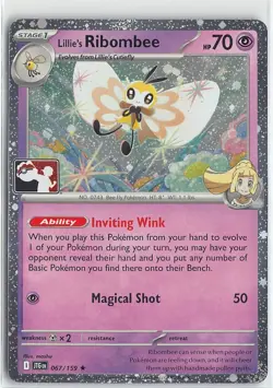 Pokemon Prize Pack Series Cards Stamped Foil Rare #067/159 Lillie's Ribombee - Image 1
