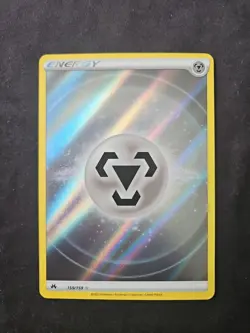 Metal Energy 159/159 Crown Zenith Textured Full Art Holo Rare Card NM Condition - Image 1