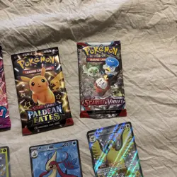 Pokemon TCG Scarlet & Violet Paldean Fates Booster Pack lot with cards - Image 4