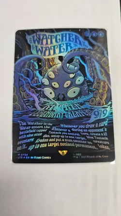 MTG The Watcher in the Water Borderless Poster Art Foil NM Free Ship & Tracked - Image 1