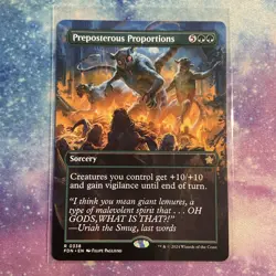 Preposterous Proportions (REGULAR) x1 - MTG Foundations FDN #338 - Image 1