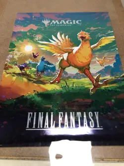 Magic The Gathering Final Fantasy Chocobo Foil Promo Poster - Image 1