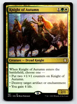 Knight of Autumn R Commander: Adventures in the Forgotten Realms # 187 NM Normal - Image 1