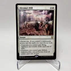 MTG Magic the Gathering Akroma's Will (3/361) Commander Legends - Image 1