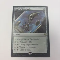 Staff of Domination Commander Legends Regular NM 343 / 361 Infinite Mana - Image 1