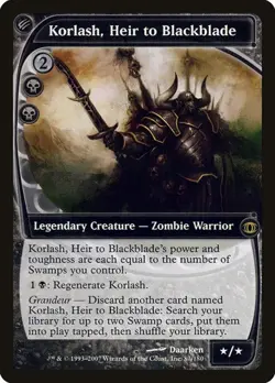 Korlash, Heir to Blackblade Future Sight LP MTG - Image 1