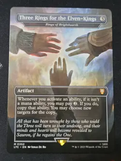 Rings of Brighthearth "Three Rings for the Elven-Kings" - Extended Ar LTC NM MTG - Image 1