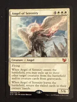 1x Angel of Serenity (58) Commander 2015 LP MTG Magic the Gathering x1 MKE - Image 1