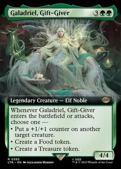 Galadriel, Gift-Giver - Extended Art LTR NM MTG - Image 1