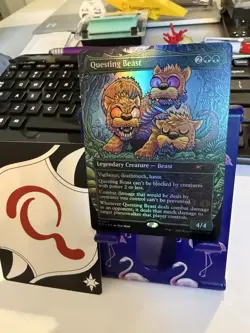 MTG Questing Beast FOIL Secret Lair An Encyclopedia of Magic Countdown Kit - Image 1