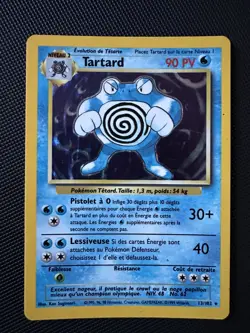 Tartard 13/102 Rare Holo Set de Base 1998 Francais FR Pokemon Card - Image 1