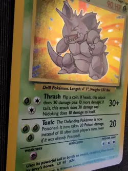 Pokemon TCG Nidoking Base Set 11/102 Holo 1999-2000 Wizards Base Set... - Image 3