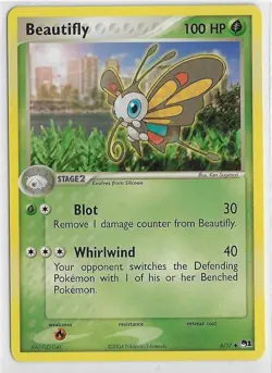 POKEMON NINTENDO POP *Series 1* NM UNcommon PROMO #6/17 BEAUTIFLY #AAP-FLG-D4X - Image 1
