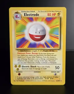 Pokemon TCG - ELECTRODE - 21/102 - RARE - UNLIMITED - BASE SET (1999) WOTC - LP - Image 1
