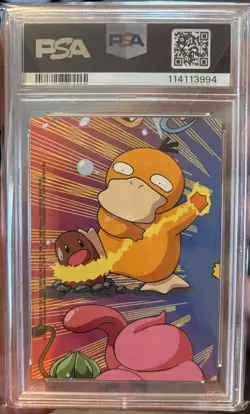 PSA 9 Pikachu 2000 Topps POKEMON TV Animation Series 2 Stick-ons #8 - Image 2