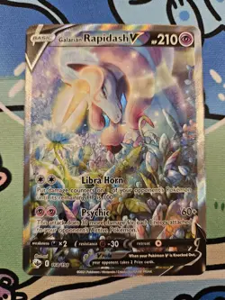 Pokemon TCG: Galarian Rapidash V Alternate Full Art (168/198) Chilling Reign NM - Image 2