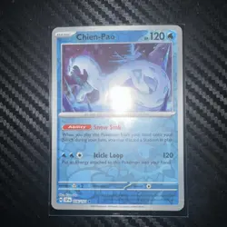 Pokemon Chien-Pao 056/191 Reverse Holo Rare SV08: Surging Sparks NM - Image 1