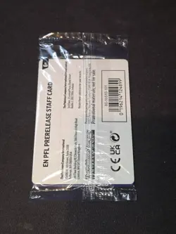 Pokemon TCG Phantasmal Flames STAFF Prerelease Promos Set of 4 Sealed - Image 2