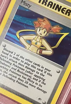 Misty - Holo 2000 Pokemon Gym Heroes #18 Rare Vintage WOTC - PSA 6 - Image 4