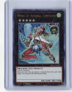 2x Wind-Up Arsenal Zenmaioh 1st Edition Ultra Rare BROL-EN083 Yu-Gi-Oh! - Image 1