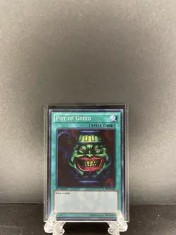Yu-Gi-Oh! TCG Pot Of Greed (LCJW-EN061) 1st Edition Secret Rare - Image 1
