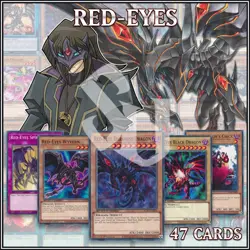 RED-EYES DECK 47 | Mirage Black Metal Cosmic Cyclone Rage Grit Luster YuGiOh - Image 1