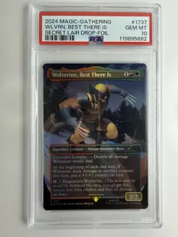 2024 Magic the Gathering MTG Wolverine Secret Lair PSA 10 Trading Card Game 1737 - Image 1