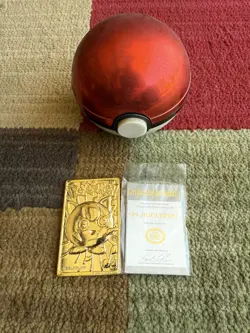 1999 Burger King Promo Jigglypuff #39 - 23k Gold Plated Card - w/Poke Ball & COA - Image 1